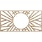 Ekena Millwork Hoover Wood Fretwork Pierced Ceiling Medallion, Red Oak, 38"W x 19"H x 14 1/4"ID x 3/8"T CMWP38X19X0375HORO - alternate 1